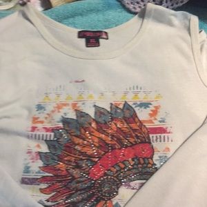 Cold shoulder long sleeve shirt